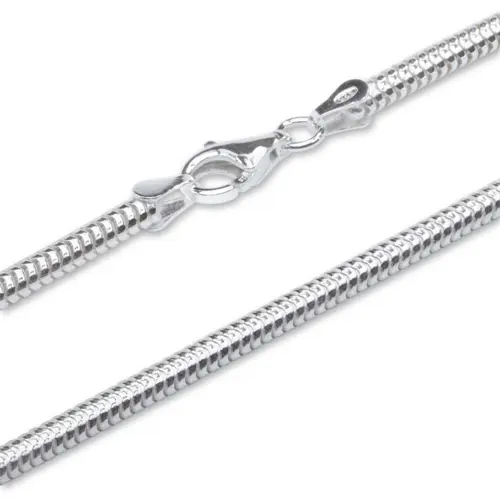 Sterling silver chain: Snake chain silver 3,0mm