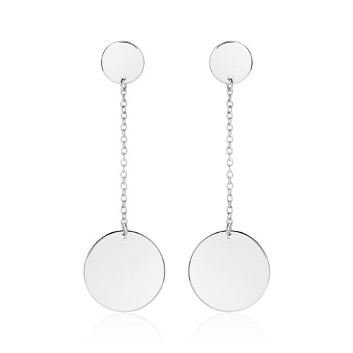 Earrings for ladies made of 925 silver, engravable