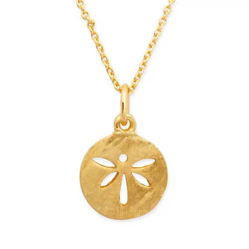 Gold plated sterling silver necklace with pendant