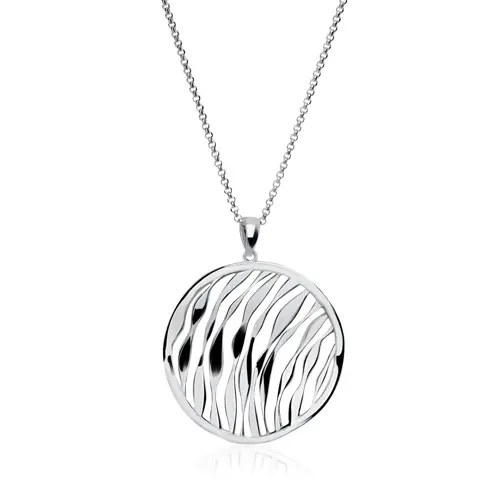 Moderne ketting in sterling zilver