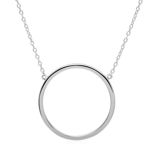 925 sterling silver circular necklace