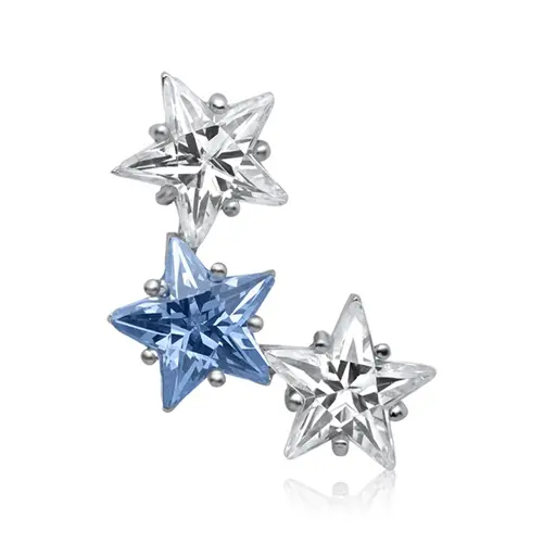 Fashionable stars pendant sterling silver