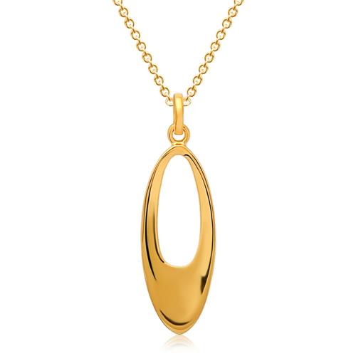 Gold plated silver necklace with pendant