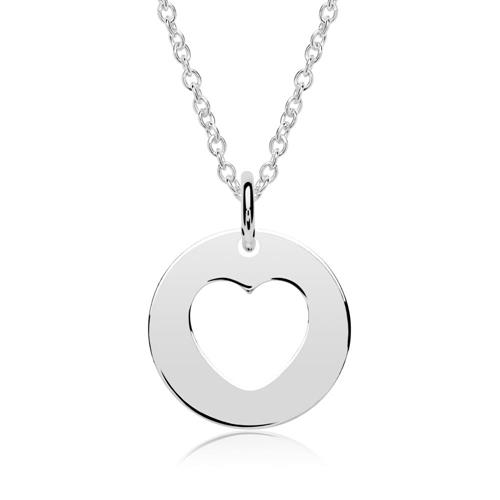 Necklace heart sterling sterling silver pendant