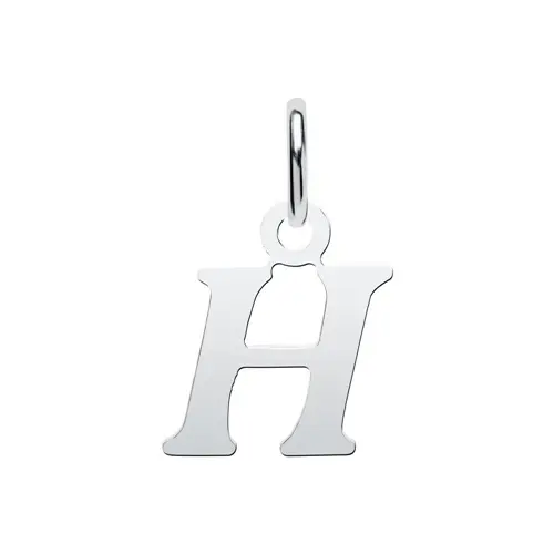 Pendant made of sterling silver letter H