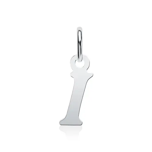 Pendant of sterling silver letter I