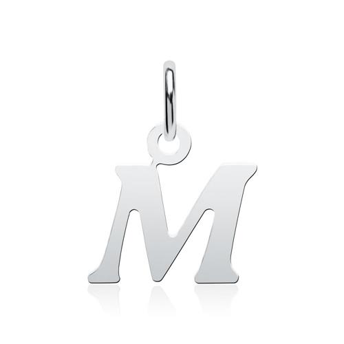 925 sterling zilveren letter m hanger