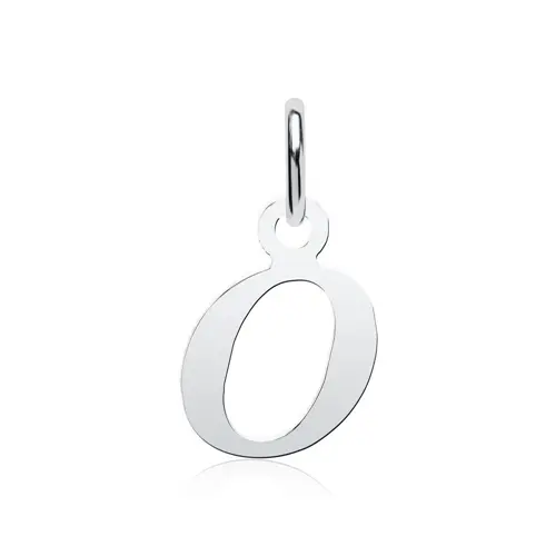 Sterling sterling silver pendant letter O