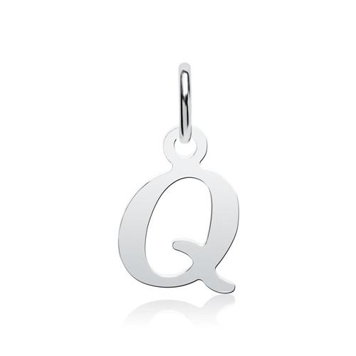 Character string Q made of sterling silver