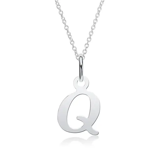 Character string Q made of sterling silver