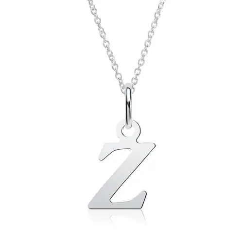 Ketting letter Z in sterling zilver