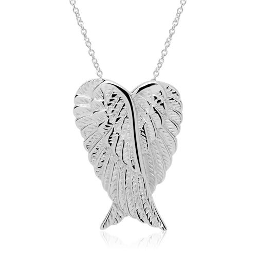925 silver chain and wing pendant
