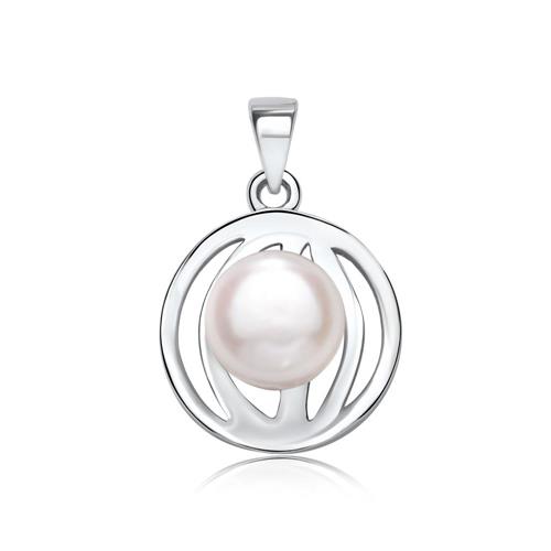 Pendant made of 925 silver with pearl