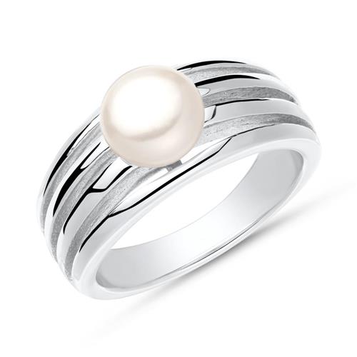Sterling silverring pearl