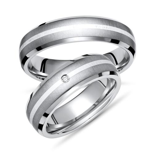 Wedding rings titan silver wedding rings diamond