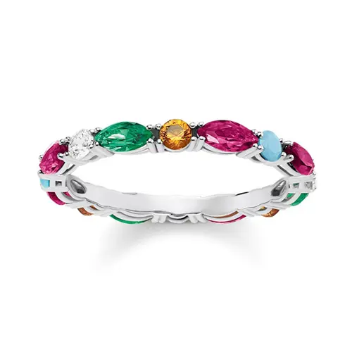 Colorful ring by thomas sabo made of sterling silver