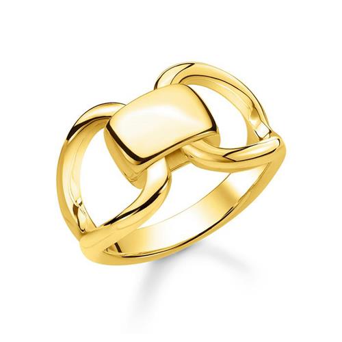Heritage ring in gold-plated sterling silver
