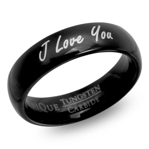 Ion-coated tungsten ring laser engraving