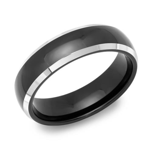 Hoge kwaliteit wolfraam ring zwart