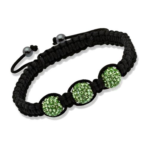 Pulsera de la suerte cristales peridoto &amp; hematites