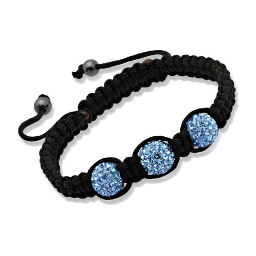 Luck bracelet crystals sapphire &amp; hematite