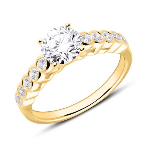 18ct gold diamond engagement ring