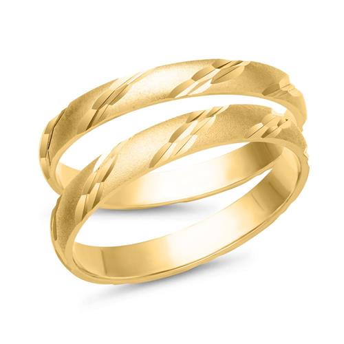 Wedding rings 14ct yellow gold