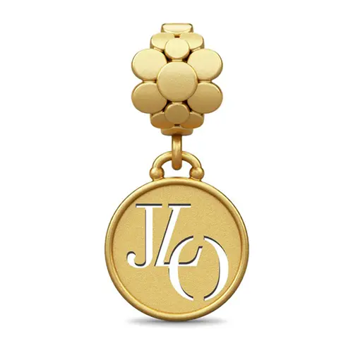 Jlo blossom drop colgante de oro