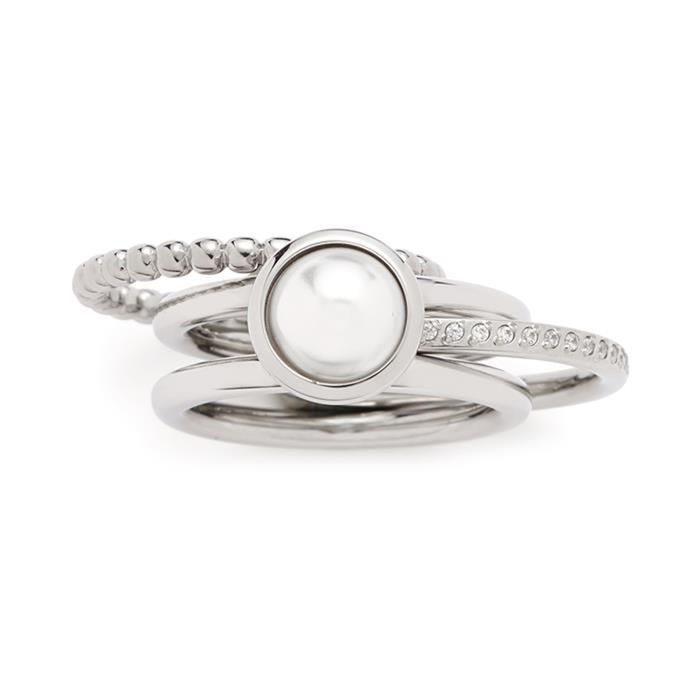 Perla ring set made of stainless steel