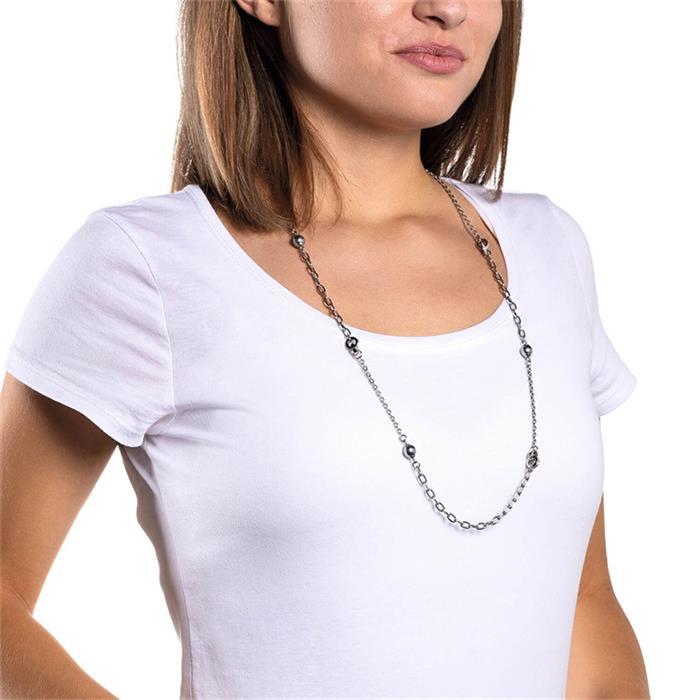 Ladies necklace lotta stainless steel with beads