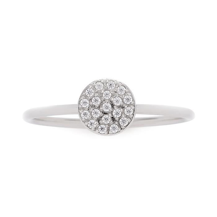 Ladies Ring Becca Made Of Stainless Steel With Zirconia Stones