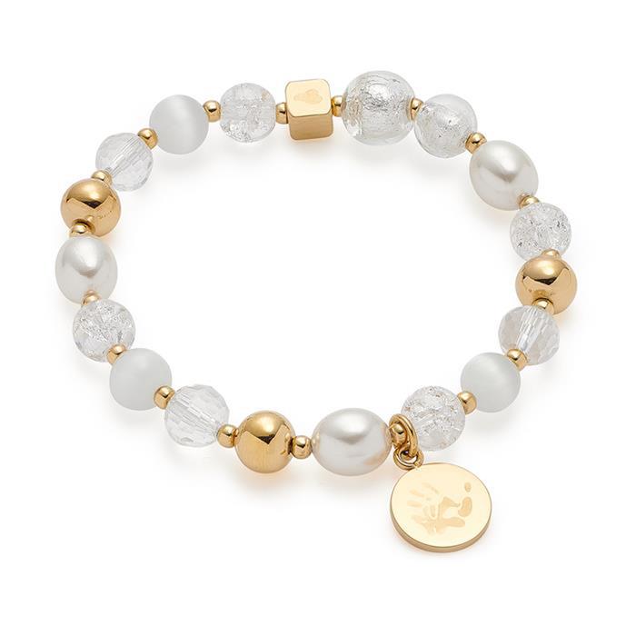 Ladies bracelet hope made of gold-plated stainless steel