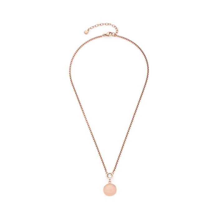 Necklace delicato for women in stainless steel, rosé