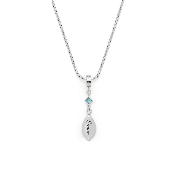 Engravable stainless steel arabella Ladies necklace