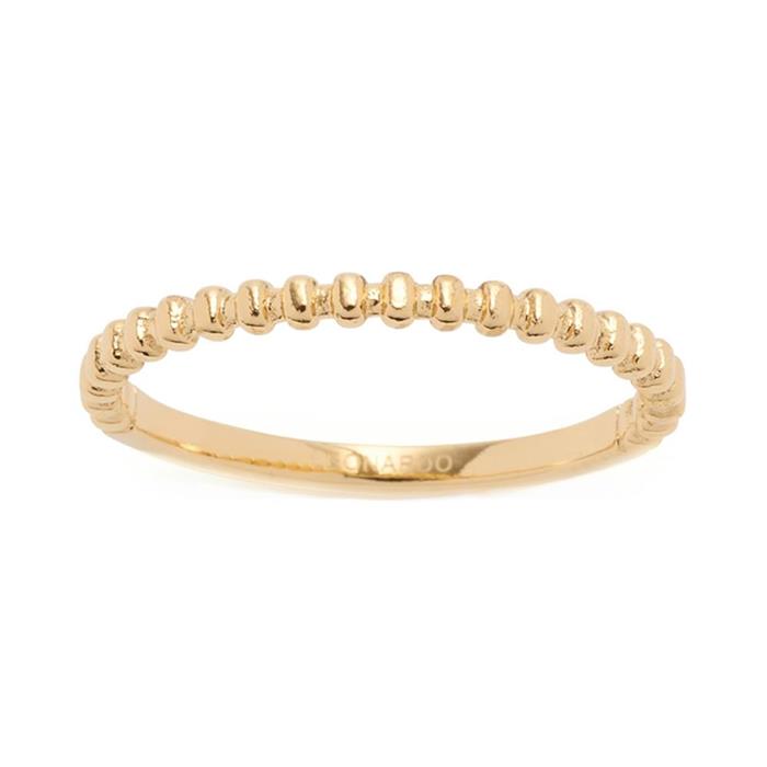 Ring rosina for ladies in gold-plated stainless steel