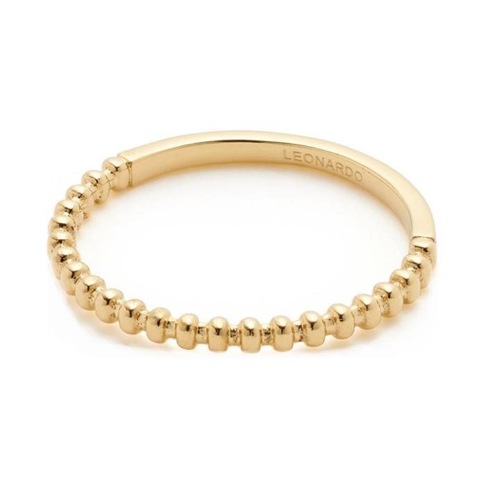 Ring rosina for ladies in gold-plated stainless steel