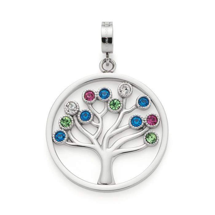 Darlin's pendant marea in stainless steel with tree of life