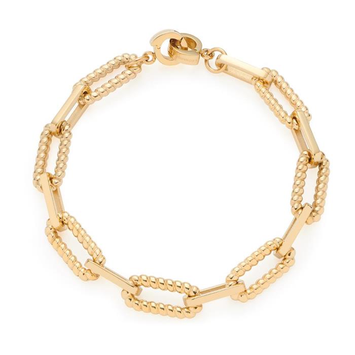 Pulsera clip&mix moni de acero inoxidable, oro IP