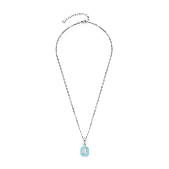 Gigi necklace in stainless steel, pendant, turquoise, engravable