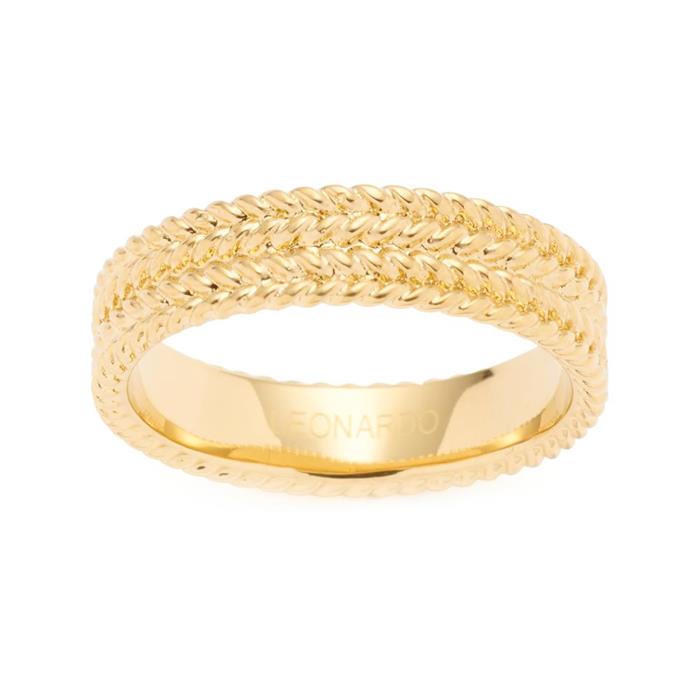 Ring Theresia aus vergoldetem Edelstahl, gravierbar