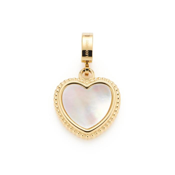 Clip&Mix heart pendant salia in stainless steel, gold
