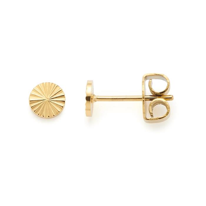 Ladies ear studs sellie ciao in stainless steel, gold