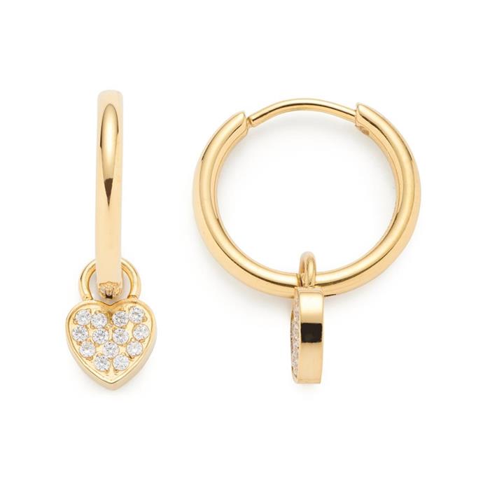 Ladies creoles amila ciao in gold-plated stainless steel
