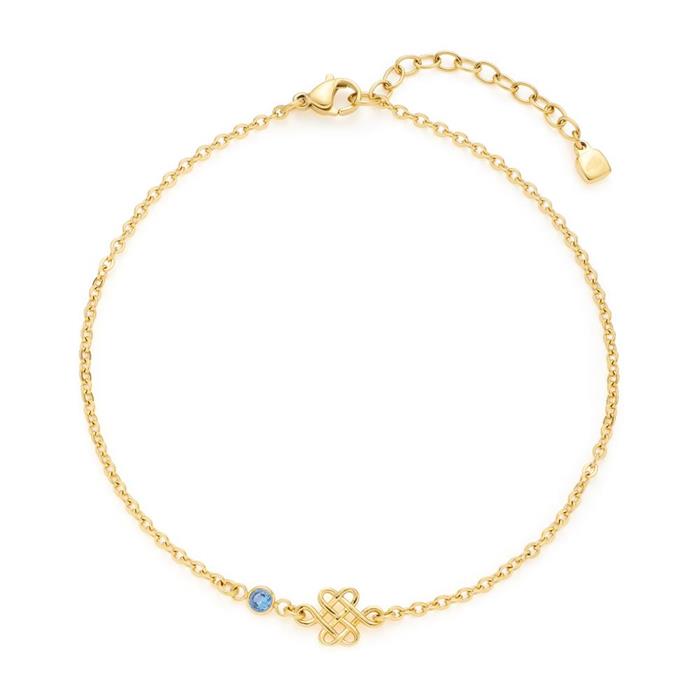 Ladies anklet arina ciao in stainless steel, gold