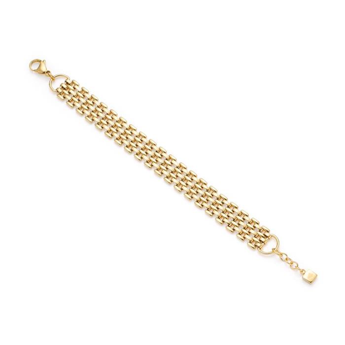 Armband Milanese für Damen aus Edelstahl, gold