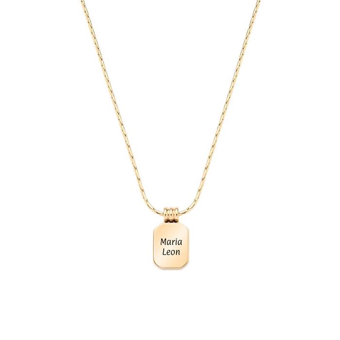 Susa stainless steel Ladies necklace, IP gold