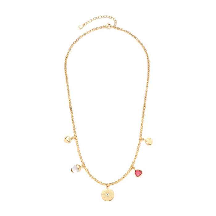 Ladies necklace giselle in gold-plated stainless steel