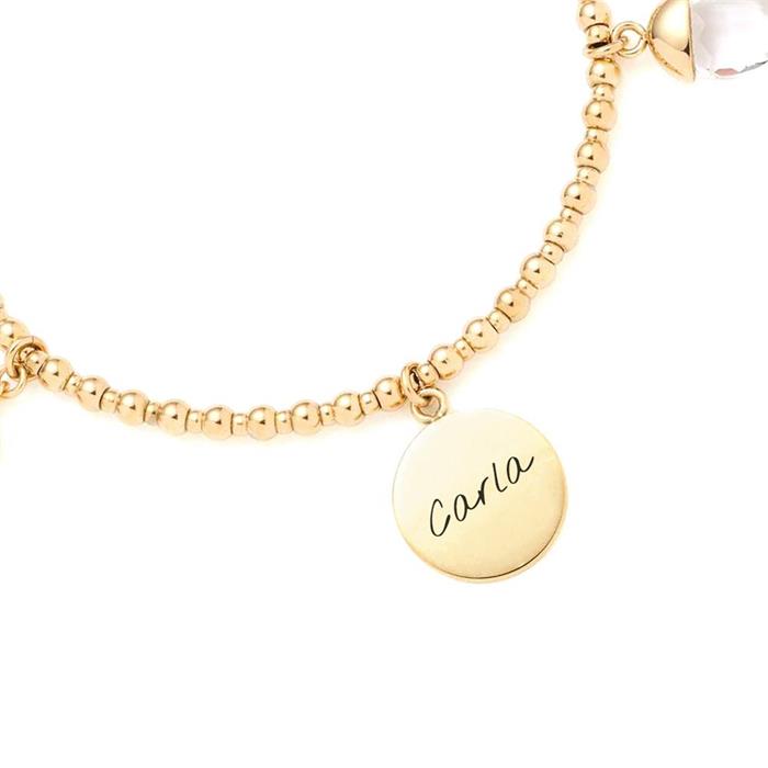Giselle bracelet for ladies in stainless steel, gold