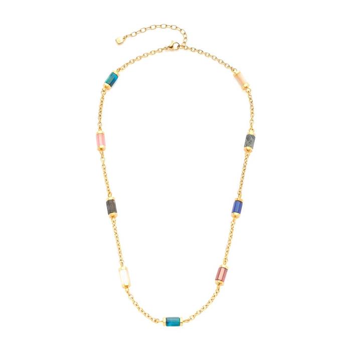Bruna necklace for ladies in stainless steel, IP gold