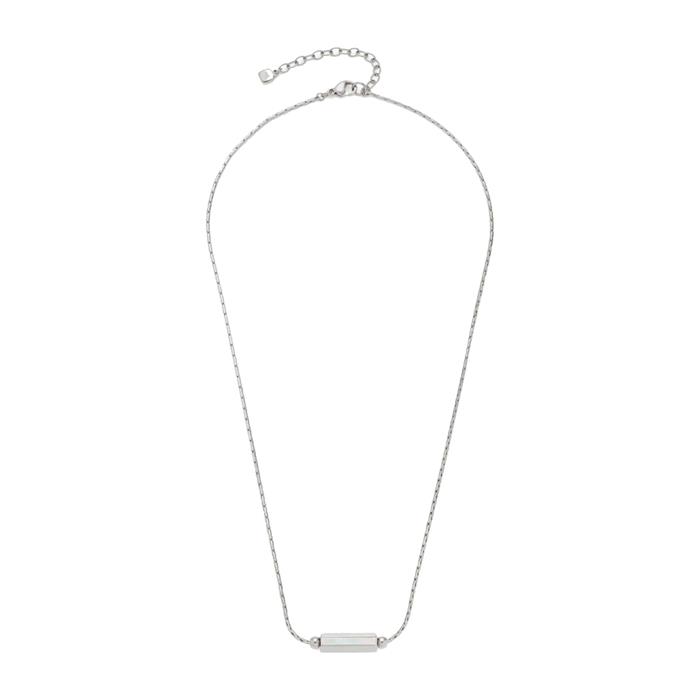 Pilea necklace for women in stainless steel, engravable